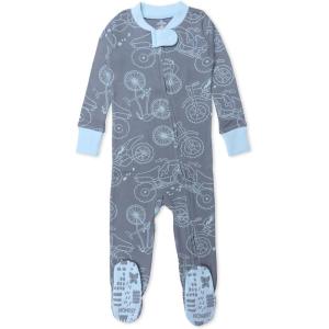 imageNonslip Footed Pajamas Onepiece Sleeper Zipfront Pjs 100 Organic Cotton for Baby BoysMy Ride