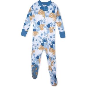 imageNonslip Footed Pajamas Onepiece Sleeper Zipfront Pjs 100 Organic Cotton for Baby BoysOahu Oasis