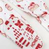 imageHonestBaby Baby Holiday NonSlip Footed Pajamas OnePiece Sleeper ZipFront Pjs 100 Organic CottonHo Ho Ho