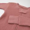imageHonestBaby Nonslip Footed Pajamas Onepiece Sleeper Zipfront Pjs 100 Organic Cotton for Baby GirlsAsh Rose