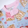 imageHonestBaby Nonslip Footed Pajamas Onepiece Sleeper Zipfront Pjs 100 Organic Cotton for Baby GirlsPoppin Dreams Blue