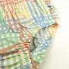 image2Piece Flutter Tee Dress with Ruffle Diaper Cover 100 Organic Cotton for Infant Baby and Toddler GirlsSeersucker Plaid Fawn