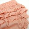 image2Piece Flutter Tee Dress with Ruffle Diaper Cover 100 Organic Cotton for Infant Baby and Toddler GirlsSerene Stripe Peach