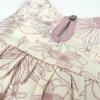 image2Piece Flutter Tee Dress with Ruffle Diaper Cover 100 Organic Cotton for Infant Baby and Toddler GirlsSketchy Floral Hazy Lavender