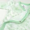 image3 Pack Long Sleeve Side Snap Ruffle Shoulder Bodysuit 100 Organic Cotton for Infant Baby and Toddler GirlsPeach Blossom Floral