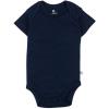 imageHonestBaby 5pack Short Sleeve Bodysuits Onepiece 100 Organic Cotton for Infant Baby BoysBlue Ombre