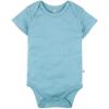 imageHonestBaby 5pack Short Sleeve Bodysuits Onepiece 100 Organic Cotton for Infant Baby BoysBlue Ombre