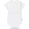 imageHonestBaby 5pack Short Sleeve Bodysuits Onepiece 100 Organic Cotton for Infant Baby BoysBright White