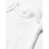 imageHonestBaby 5pack Short Sleeve Bodysuits Onepiece 100 Organic Cotton for Infant Baby BoysBright White