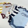 imageHonestBaby 5pack Short Sleeve Bodysuits Onepiece 100 Organic Cotton for Infant Baby BoysDino Prep Academy