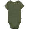 imageHonestBaby 5pack Short Sleeve Bodysuits Onepiece 100 Organic Cotton for Infant Baby BoysEarthy Blues