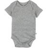 imageHonestBaby 5pack Short Sleeve Bodysuits Onepiece 100 Organic Cotton for Infant Baby BoysGray Ombre