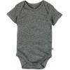 imageHonestBaby 5pack Short Sleeve Bodysuits Onepiece 100 Organic Cotton for Infant Baby BoysGray Ombre