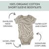 imageHonestBaby 5pack Short Sleeve Bodysuits Onepiece 100 Organic Cotton for Infant Baby BoysPineapple Leaf Khaki