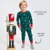 imageHonestBaby Holiday 2Piece Pajamas Sleepwear PJs 100 Organic Cotton for Baby Toddler KidsA Pine Holiday
