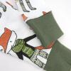 imageHonestBaby Holiday 2Piece Pajamas Sleepwear PJs 100 Organic Cotton for Baby Toddler KidsFoxy Green