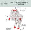 imageHonestBaby Holiday 2Piece Pajamas Sleepwear PJs 100 Organic Cotton for Baby Toddler KidsOoie Gooie Holiday