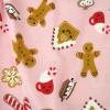 imageHonestBaby Holiday 2Piece Pajamas Sleepwear PJs 100 Organic Cotton for Baby Toddler KidsPink Gingerbread