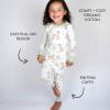 imageHonestBaby Holiday 2Piece Pajamas Sleepwear PJs 100 Organic Cotton for Baby Toddler KidsReindeer Lights