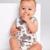 imageHonestBaby Short Sleeve and Tank Romper 100 Organic Cotton for Infant Baby and Toddler Boys2pack Tiger Cub