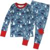 imageHonestBaby Holiday 2Piece Pajamas Sleepwear PJs 100 Organic Cotton for Baby Toddler KidsWinter Dinoland