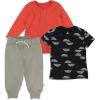 imageHonestBaby Multipack Pullover HoodieSweatshirtJoggerSweatpant Set Organic Cotton for Baby ToddlerRainbow Geo Black 3 Piece
