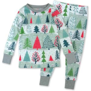 imageHonestBaby Holiday 2Piece Pajamas Sleepwear PJs 100 Organic Cotton for Baby Toddler KidsFeelin Pine