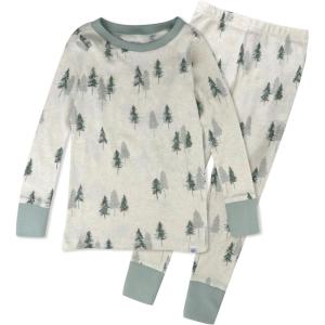 imageHonestBaby Holiday 2Piece Pajamas Sleepwear PJs 100 Organic Cotton for Baby Toddler KidsInto the Woods