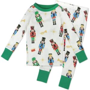 imageHonestBaby Holiday 2Piece Pajamas Sleepwear PJs 100 Organic Cotton for Baby Toddler KidsNutcracker