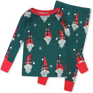 imageHonestBaby Holiday 2Piece Pajamas Sleepwear PJs 100 Organic Cotton for Baby Toddler KidsSecret Santa