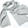 imageBaby Family Matching Holiday Scarf Organic Cotton for Men WomenLight Gray Heather