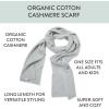 imageBaby Family Matching Holiday Scarf Organic Cotton for Men WomenLight Gray Heather