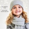 imageBaby Family Matching Holiday Scarf Organic Cotton for Men WomenLight Gray Heather