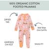 imageHonestBaby Celebration Nonslip Footed Pajamas Onepiece Sleeper Zipfront Pjs 100 Organic CottonBunnylicious