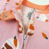 imageHonestBaby Celebration Nonslip Footed Pajamas Onepiece Sleeper Zipfront Pjs 100 Organic CottonBunnylicious