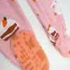 imageHonestBaby Celebration Nonslip Footed Pajamas Onepiece Sleeper Zipfront Pjs 100 Organic CottonBunnylicious