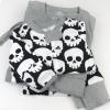 imageHonestBaby Celebration Nonslip Footed Pajamas Onepiece Sleeper Zipfront Pjs 100 Organic CottonHappy Skulls