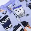 imageHonestBaby Celebration Nonslip Footed Pajamas Onepiece Sleeper Zipfront Pjs 100 Organic CottonHaunt Chocolate