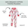 imageHonestBaby Celebration Nonslip Footed Pajamas Onepiece Sleeper Zipfront Pjs 100 Organic CottonLobster