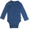 imageHonestBaby unisexbaby 3pack Long Sleeve Sidesnap Kimono Bodysuits Organic Cotton for Infant Baby Boys Girls UnisexDino Prep Academy Blue