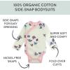 imageHonestBaby unisexbaby 3pack Long Sleeve Sidesnap Kimono Bodysuits Organic Cotton for Infant Baby Boys Girls UnisexFlying Butterfly Ivory