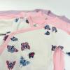 imageHonestBaby unisexbaby 3pack Long Sleeve Sidesnap Kimono Bodysuits Organic Cotton for Infant Baby Boys Girls UnisexFlying Butterfly Ivory