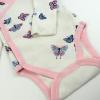 imageHonestBaby unisexbaby 3pack Long Sleeve Sidesnap Kimono Bodysuits Organic Cotton for Infant Baby Boys Girls UnisexFlying Butterfly Ivory