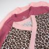 imageHonestBaby unisexbaby 3pack Long Sleeve Sidesnap Kimono Bodysuits Organic Cotton for Infant Baby Boys Girls UnisexMini Cheetah Pink