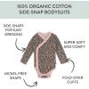imageHonestBaby unisexbaby 3pack Long Sleeve Sidesnap Kimono Bodysuits Organic Cotton for Infant Baby Boys Girls UnisexMini Cheetah Pink