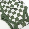 imageHonestBaby unisexbaby 3pack Long Sleeve Sidesnap Kimono Bodysuits Organic Cotton for Infant Baby Boys Girls UnisexOlive Checkerboard