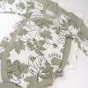 imageHonestBaby unisexbaby 3pack Long Sleeve Sidesnap Kimono Bodysuits Organic Cotton for Infant Baby Boys Girls UnisexPaw Leaves