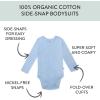 imageHonestBaby unisexbaby 3pack Long Sleeve Sidesnap Kimono Bodysuits Organic Cotton for Infant Baby Boys Girls UnisexShips a Hoy