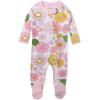 imageHonestBaby Sleep ampamp Play Footed OnePiece Pajama Sleeper 100 Organic Cotton Baby GirlsFlowers Flowers