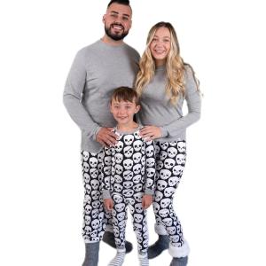 imageHonestBaby Celebration Nonslip Footed Pajamas Onepiece Sleeper Zipfront Pjs 100 Organic CottonHappy Skulls